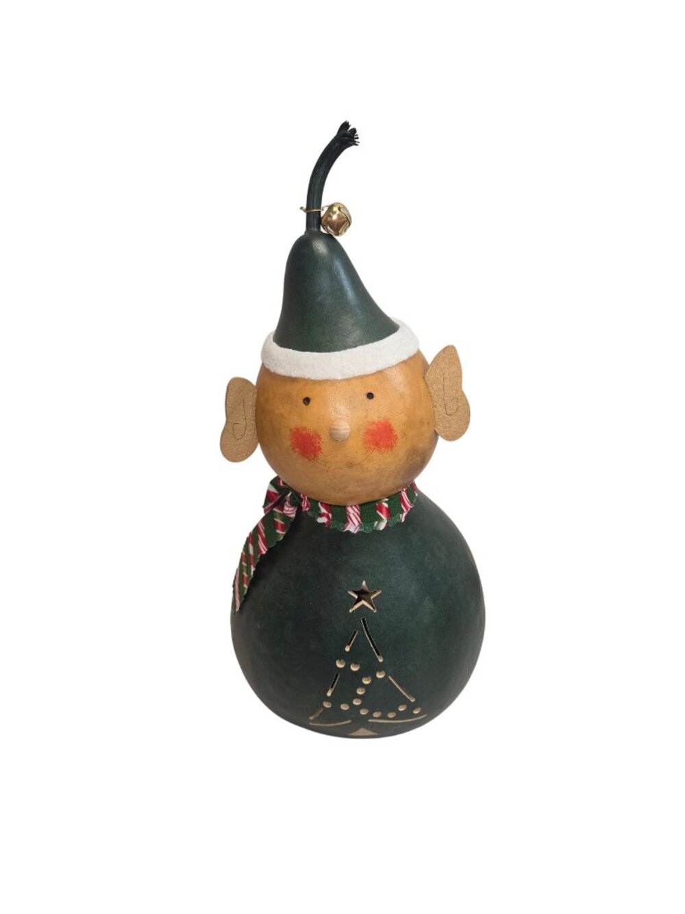 Meadowbrooke Gourds Hand Painted Christmas Elf,